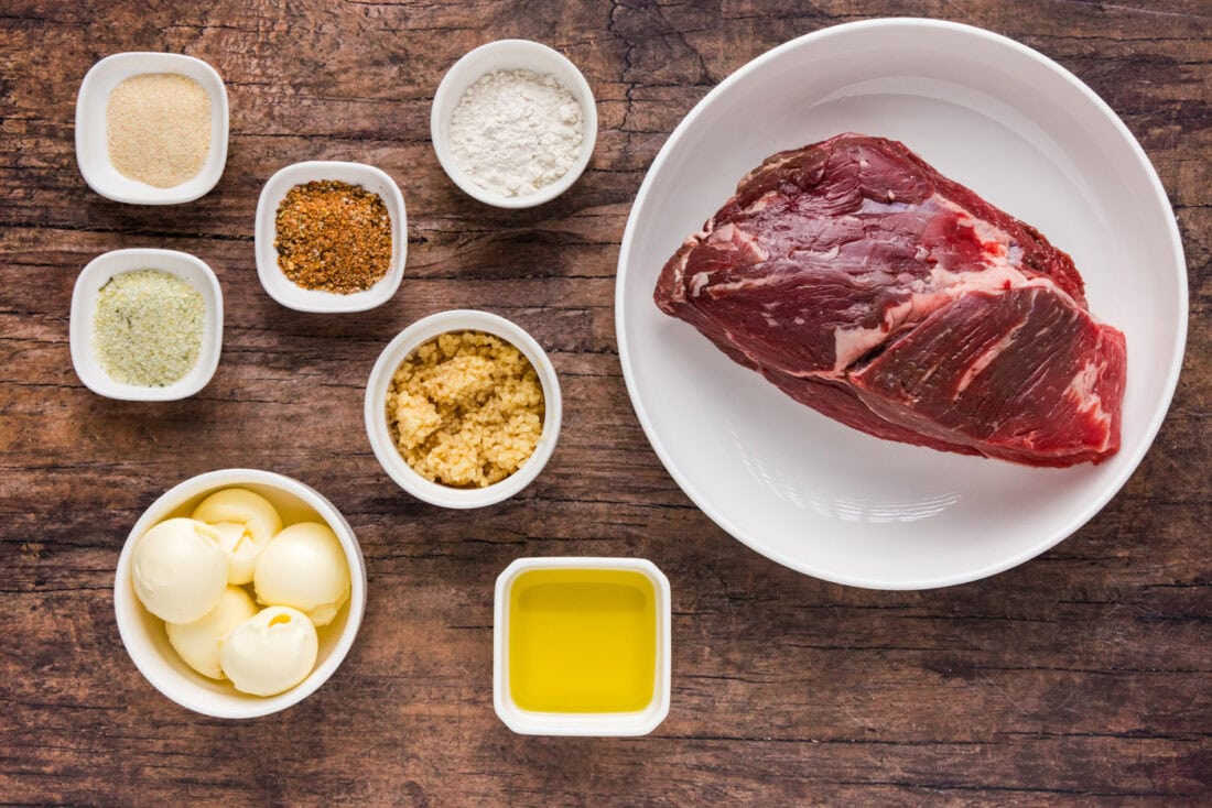 Ingredients for Garlic Butter Steak Bites