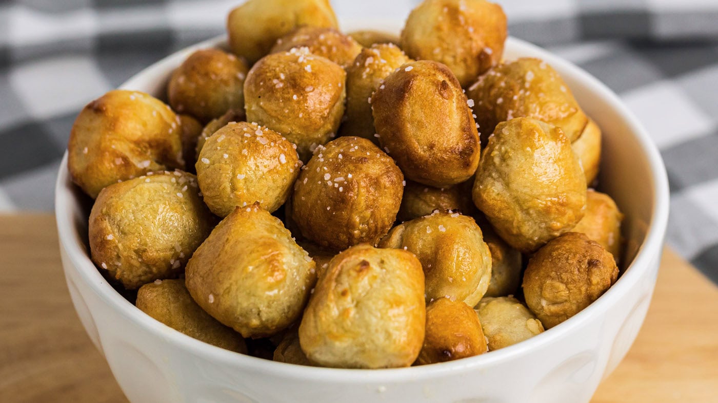 Air Fryer Pretzel Bites - Amanda's Cookin' - Apps \u0026 Finger Foods