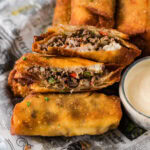 Philly Cheesesteak Egg Rolls