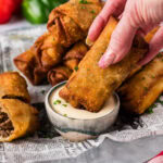 Philly Cheesesteak Egg Rolls