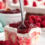 Raspberry Poke Cake