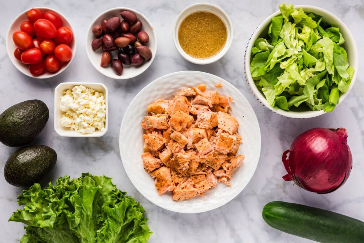 Ingredients for Salmon Salad