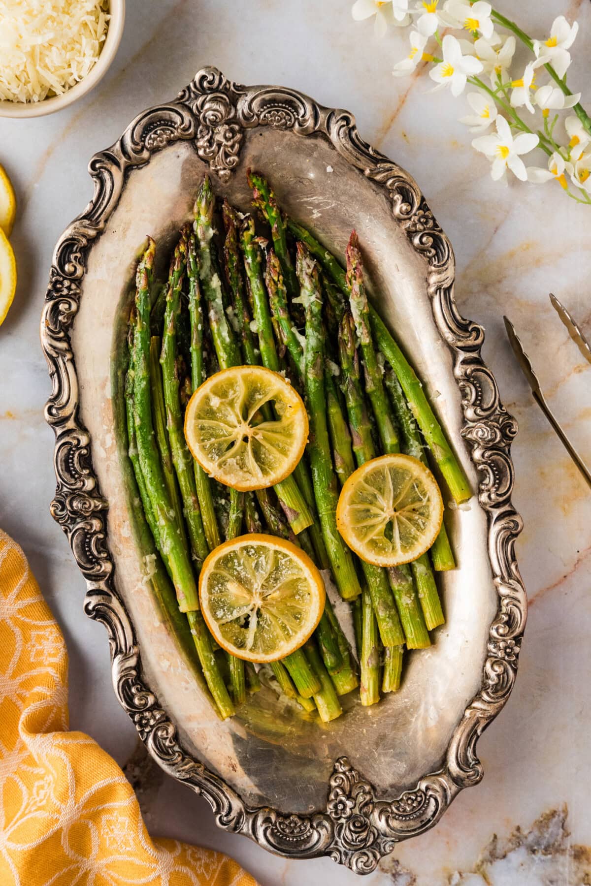 Platter of Lemon Asparagus