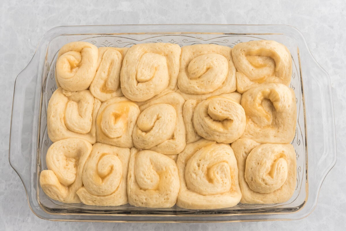 lemon sweet rolls doubled in size