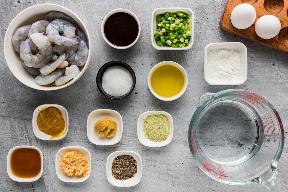Ingredients for Shrimp with Lobster Sauce