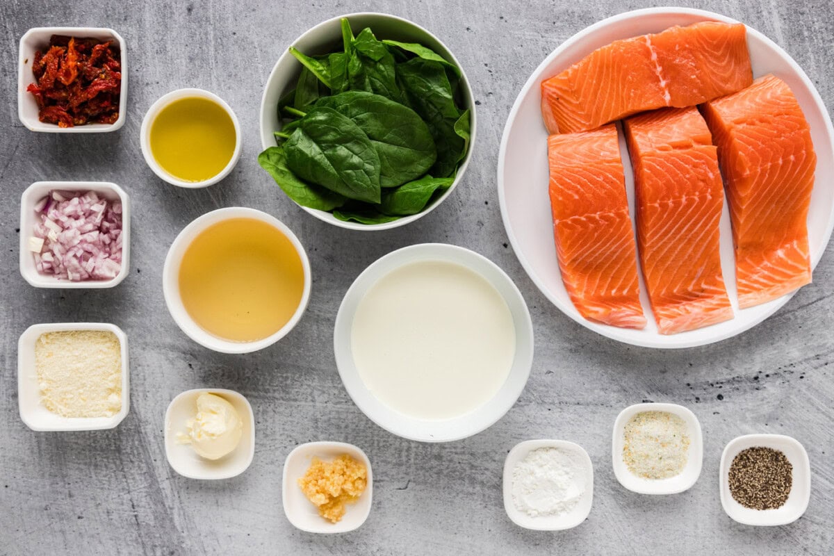 Ingredients for Tuscan Salmon