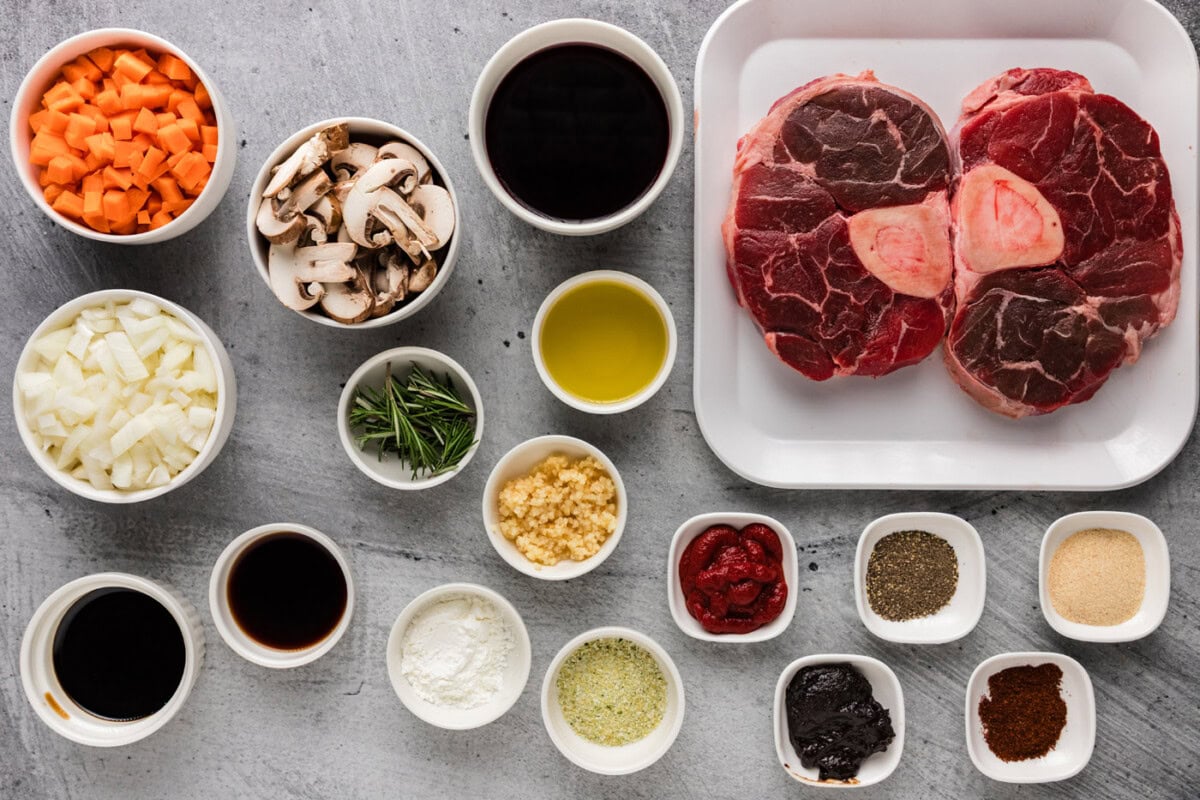 Ingredients for Instant Pot Beef Shanks
