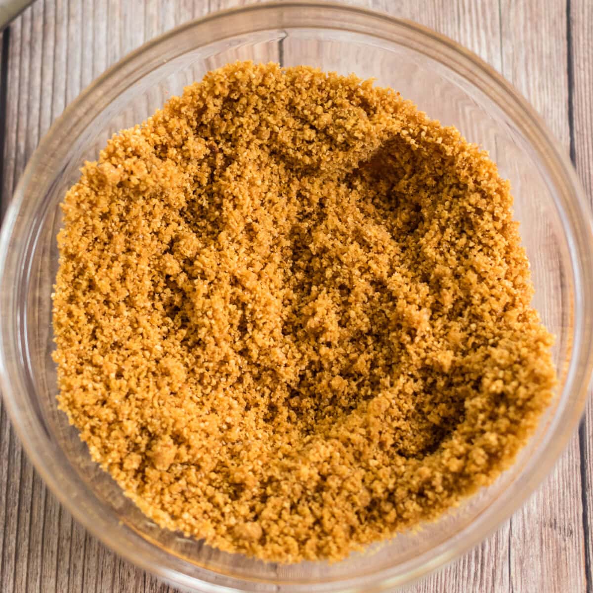 Crust mixture in a bowl