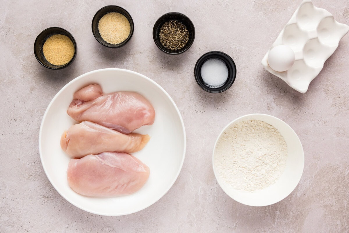 Ingredients for Popcorn Chicken