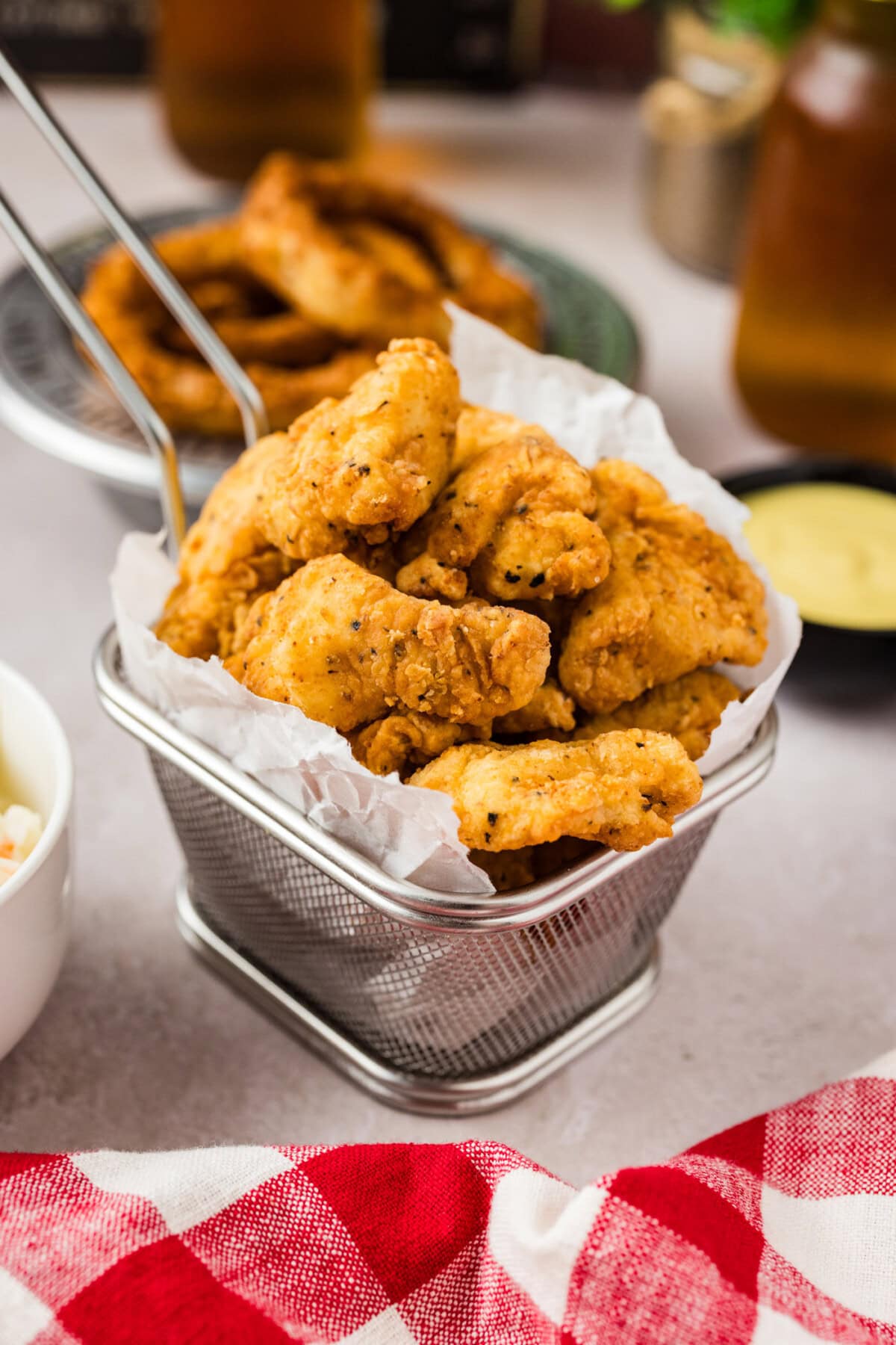 Basket of Popcorn Chicken
