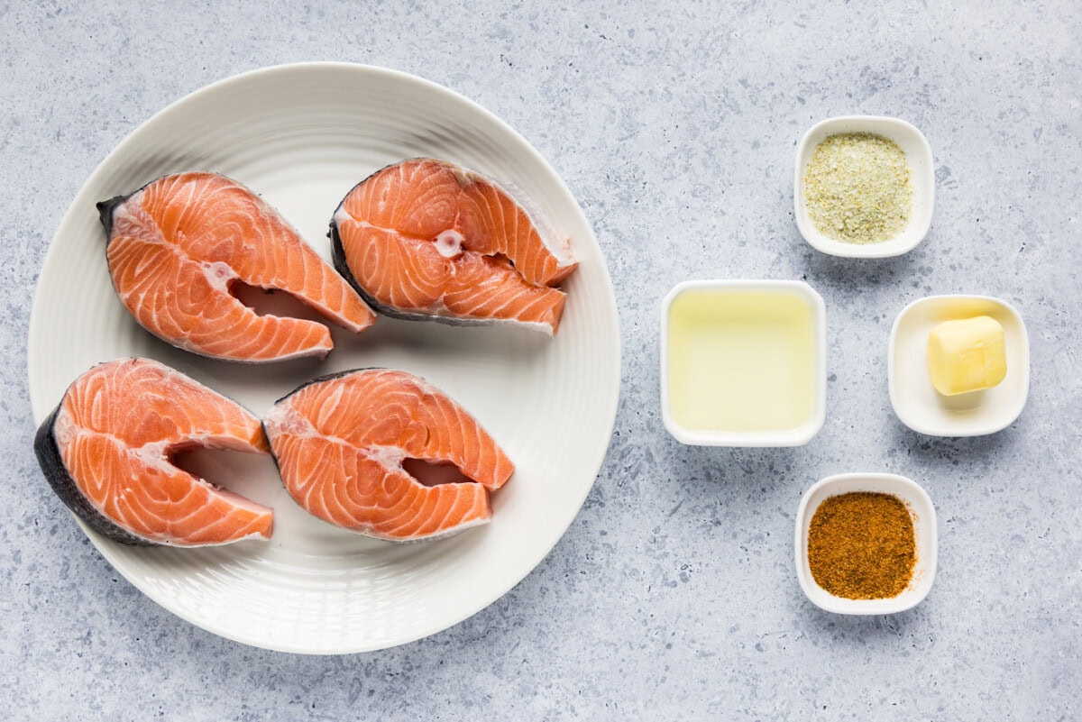 Ingredients for Salmon Steaks