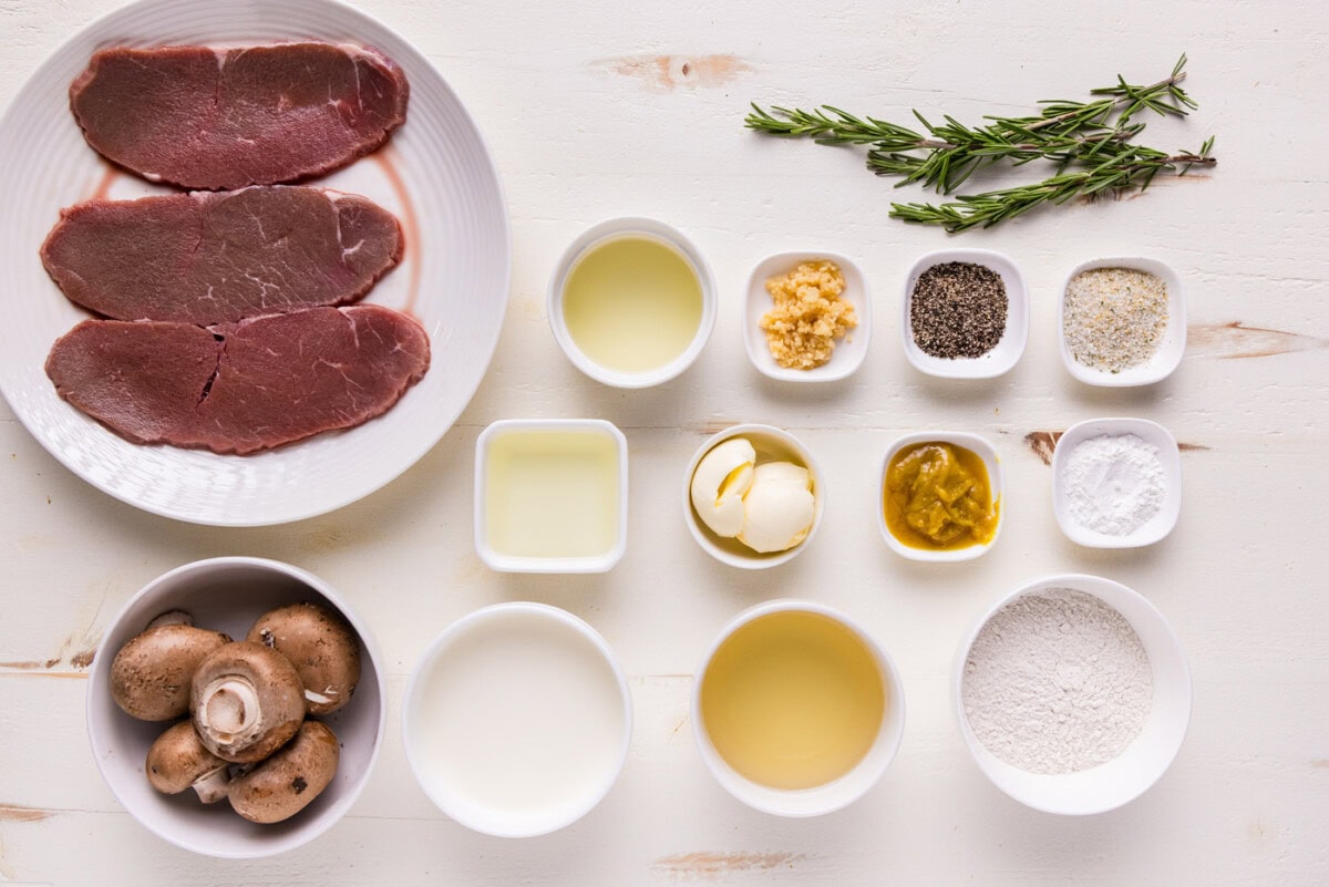 Ingredients for Veal Scallopini
