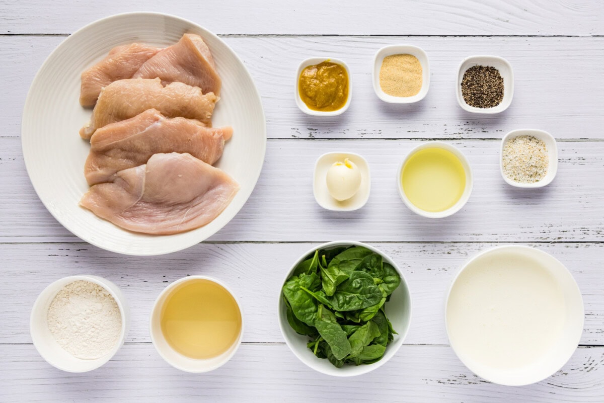 Ingredients for Chicken Florentine