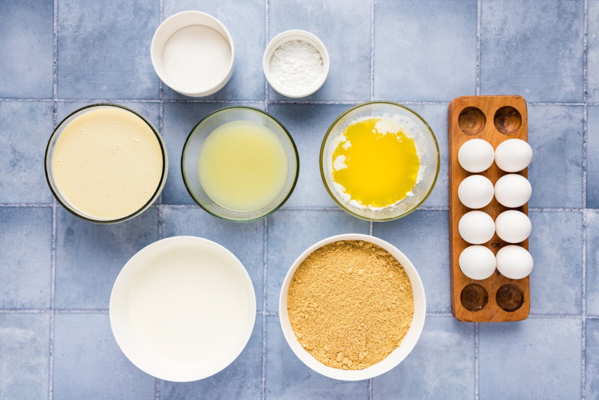 Ingredients for Key Lime Slab Pie