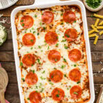 Sausage & Pepperoni Pizza Casserole