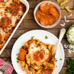 Sausage & Pepperoni Pizza Casserole