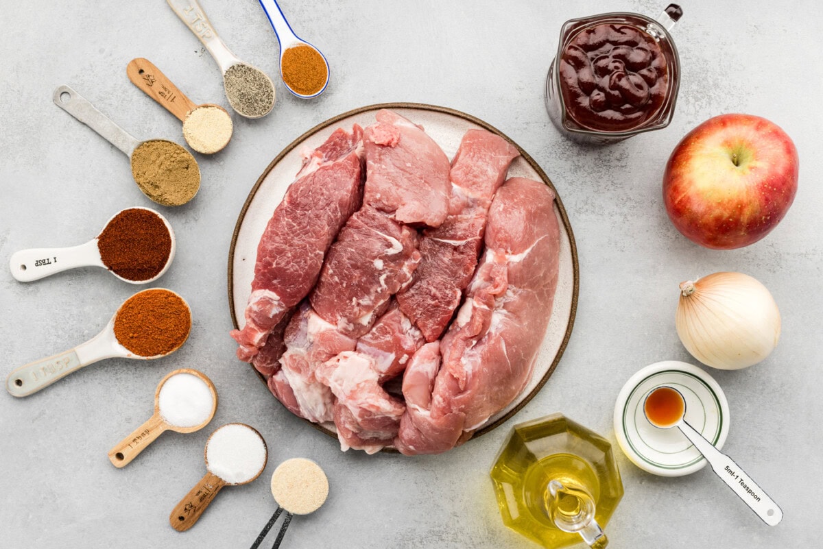 Ingredients for Slow Cooker Barbecued Country Style Ribs