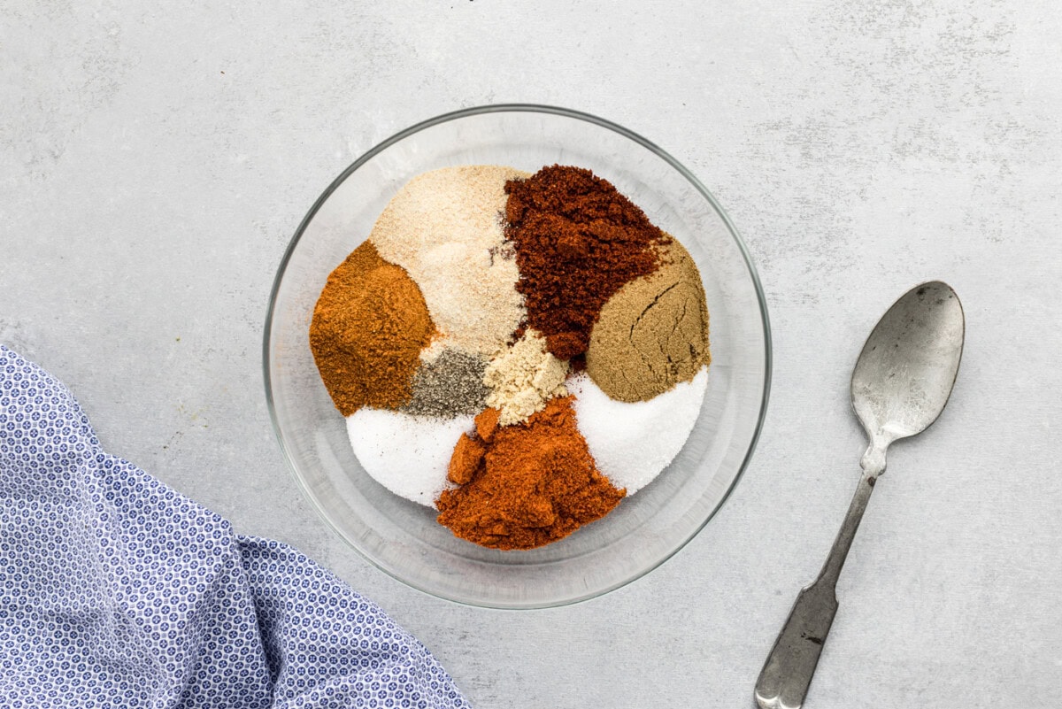 ribs seasoning mix in a bowl