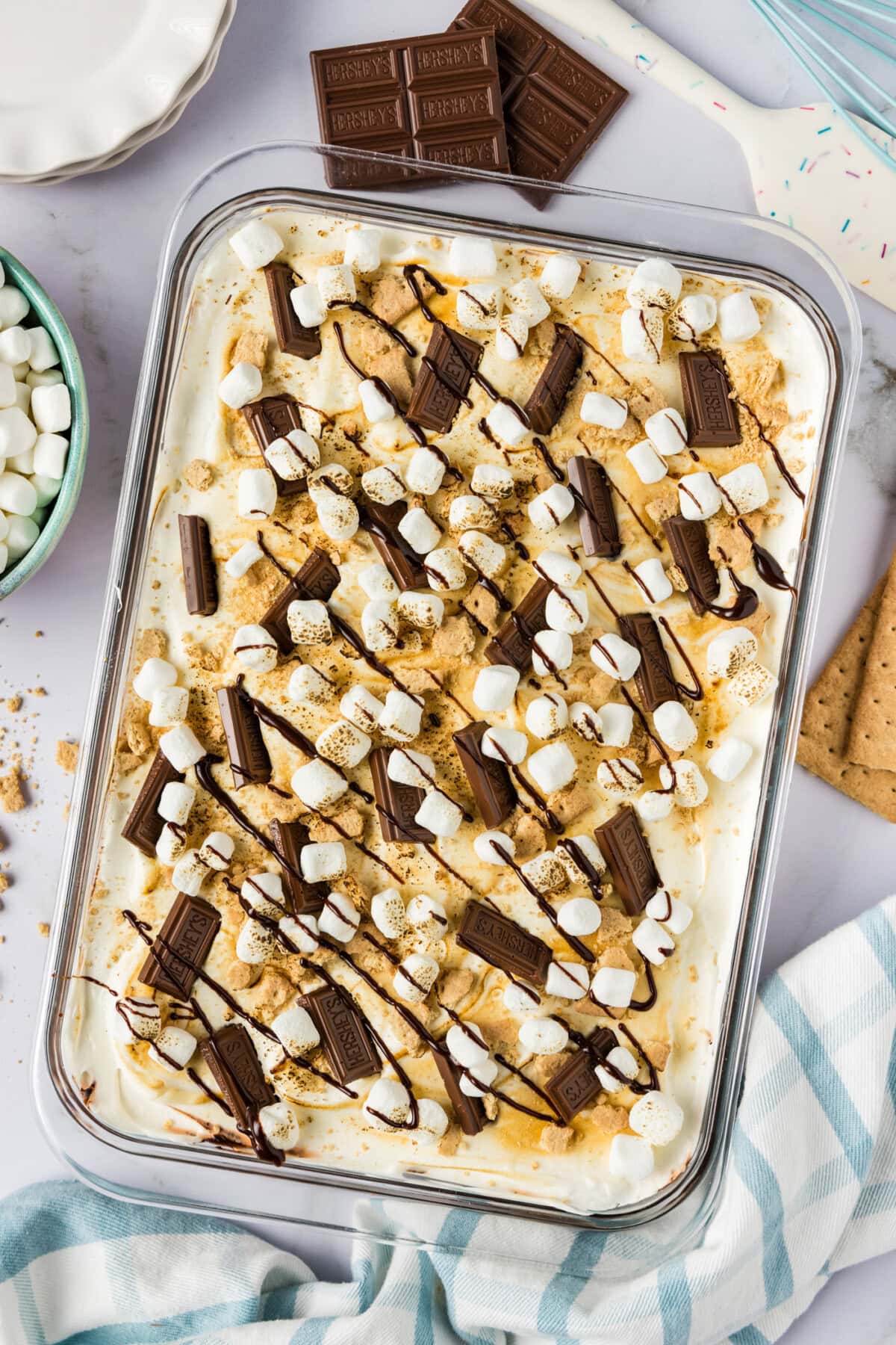 Pan of S'mores Lasagna