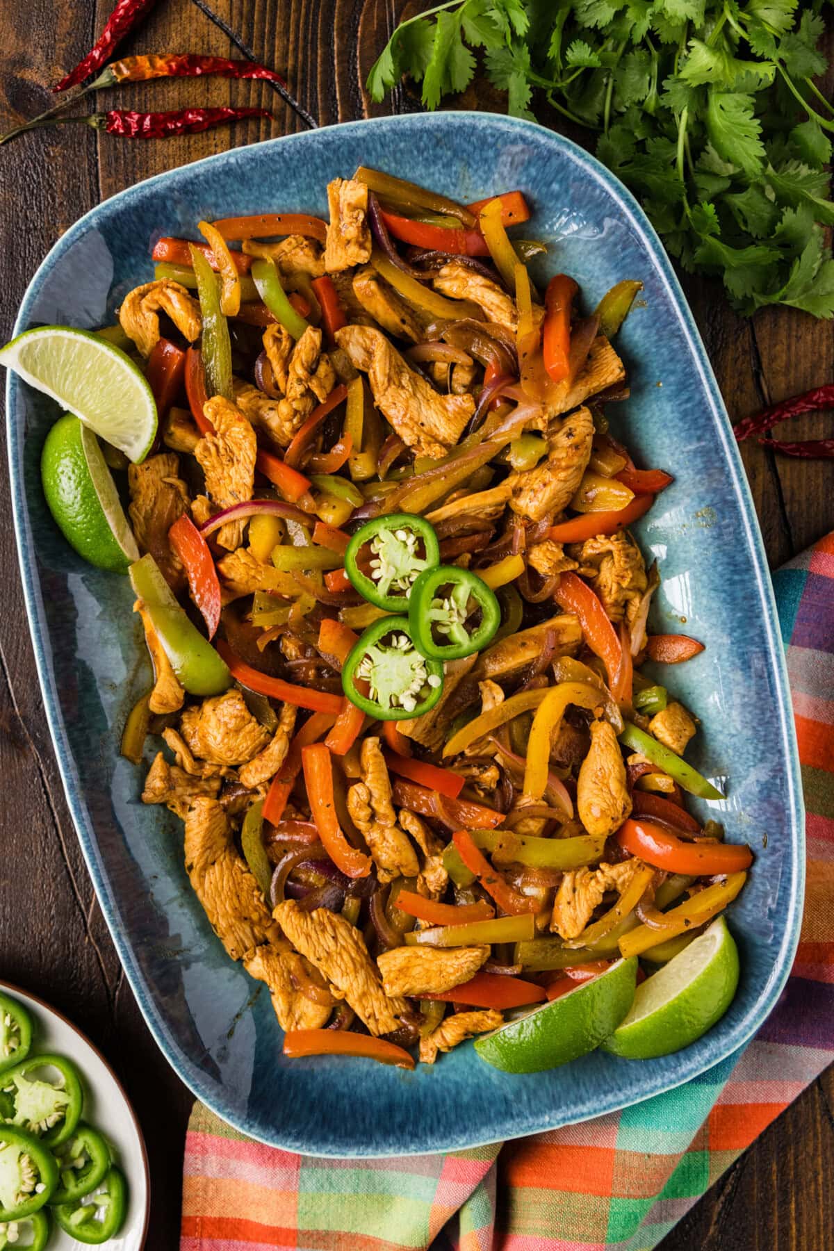 Platter of Chicken Fajitas