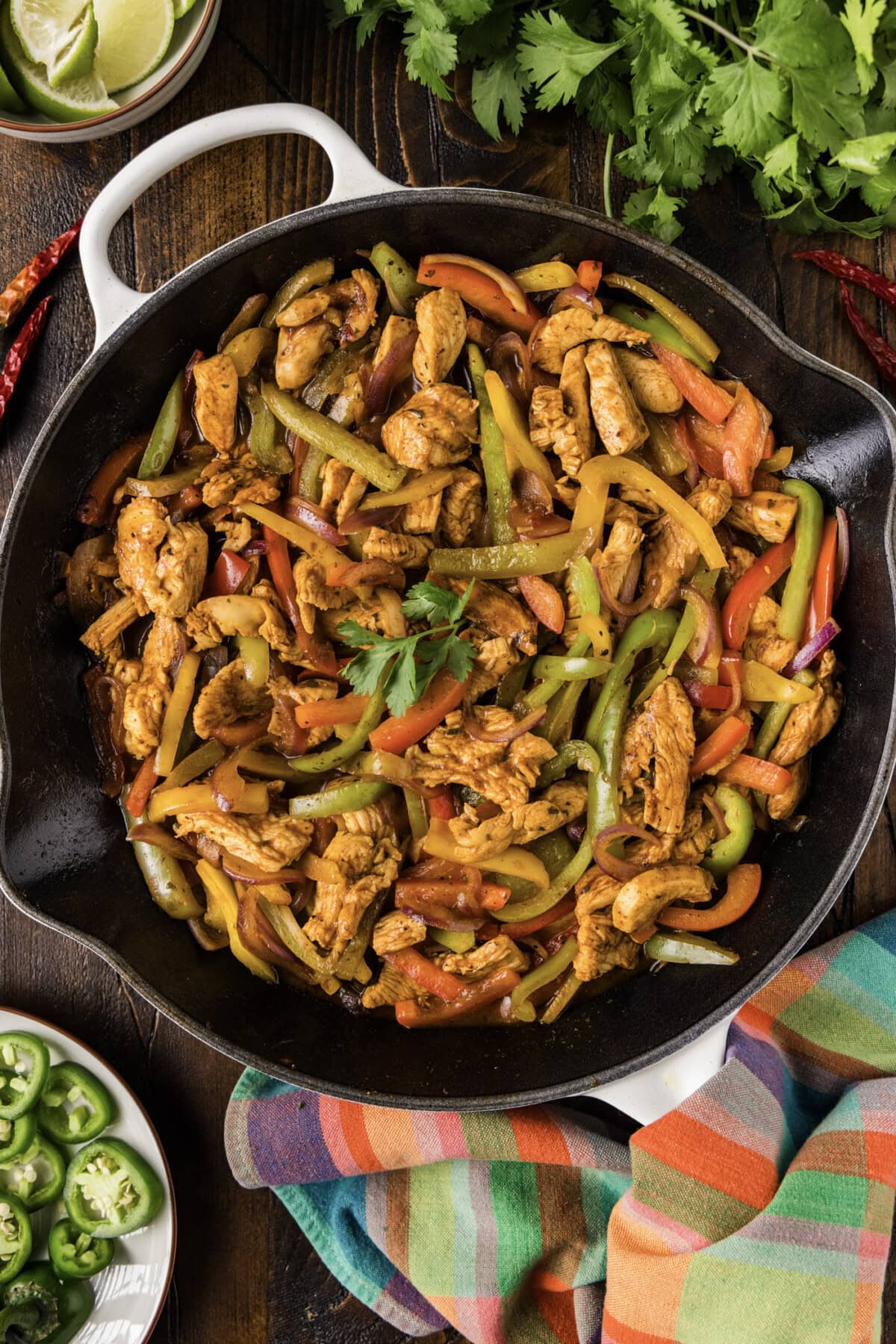 Skillet of Chicken Fajitas