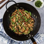 Chicken Lo Mein in a wok
