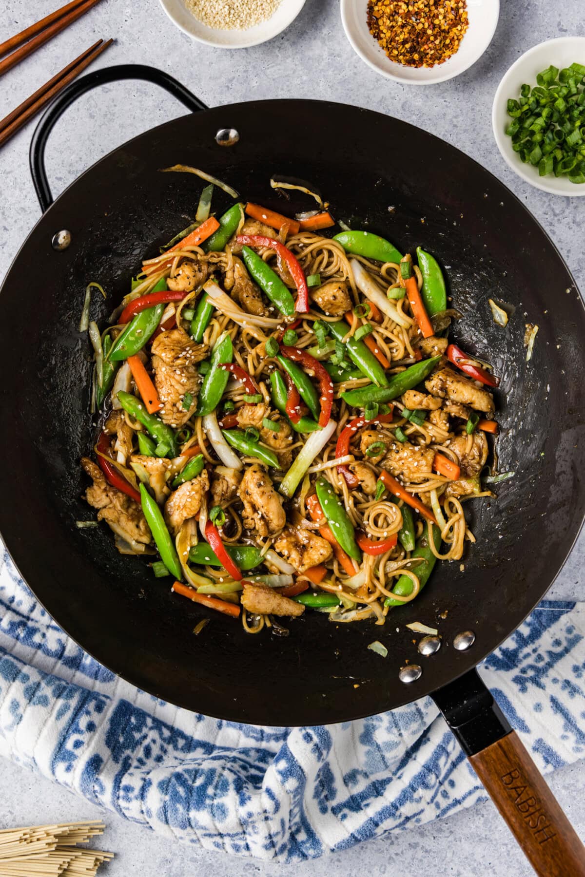 Wok of Chicken Lo Mein