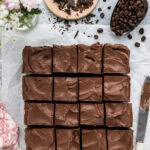 Fudge Frosted Espresso Brownies