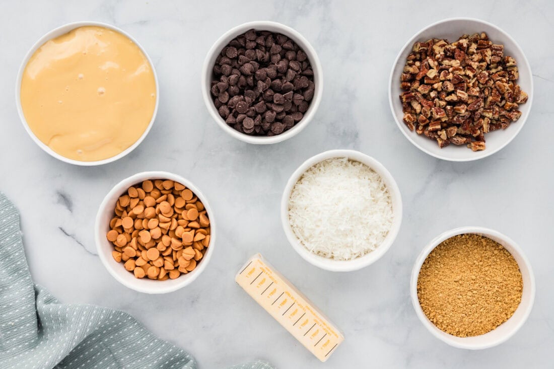 Ingredients for Magic Bars