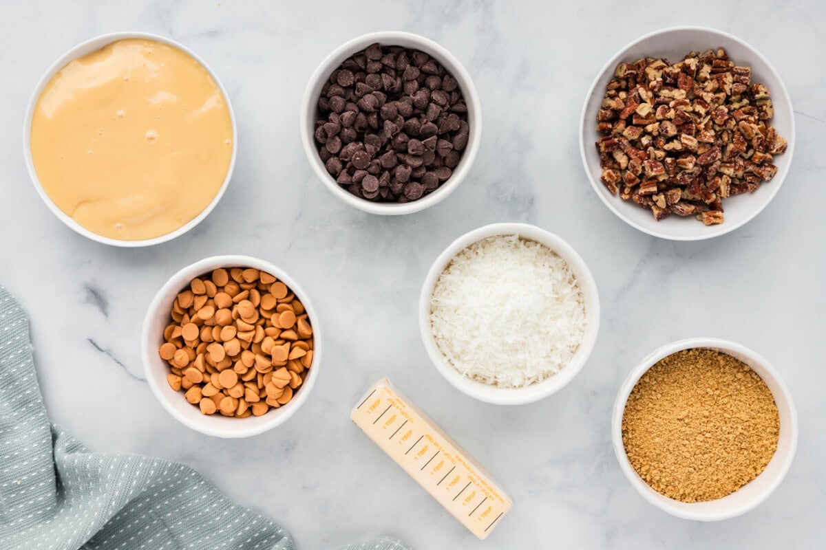 Ingredients for Magic Bars