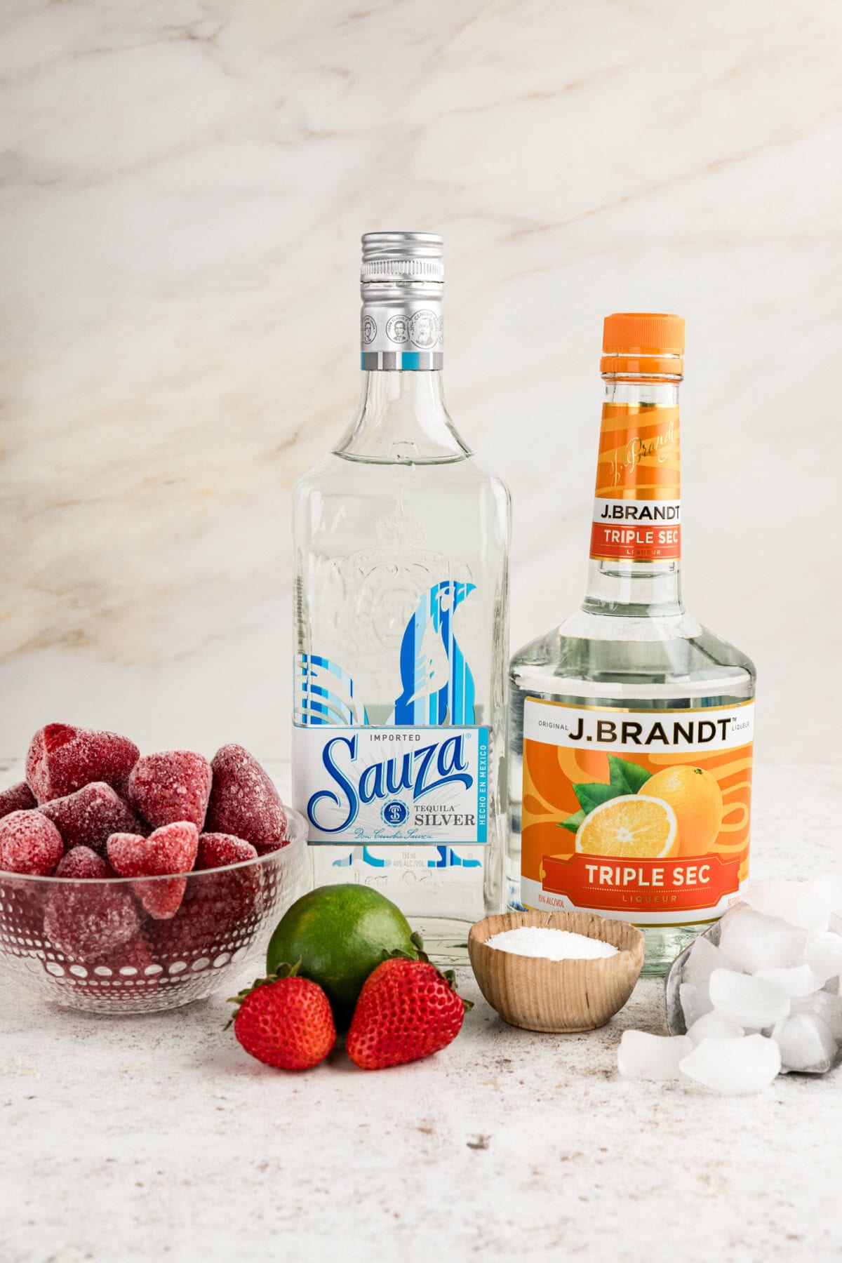 Ingredients for Strawberry Margarita