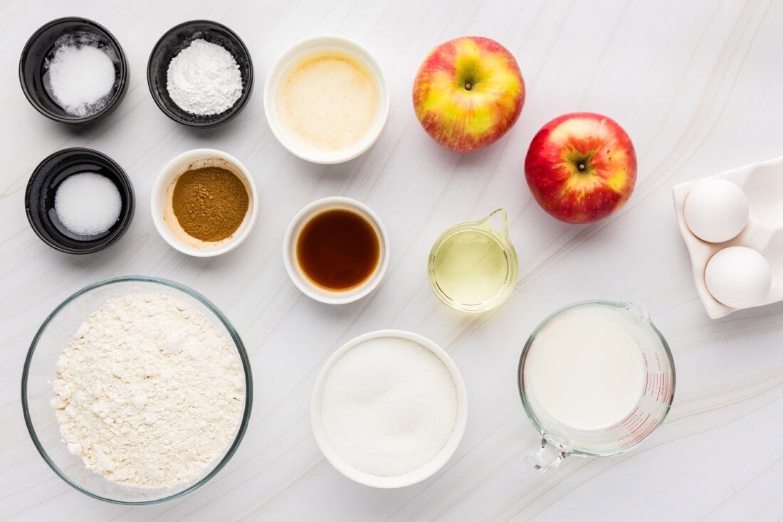 Ingredients for Apple Muffin batter