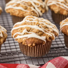 Close up photo of an Apple Muffin