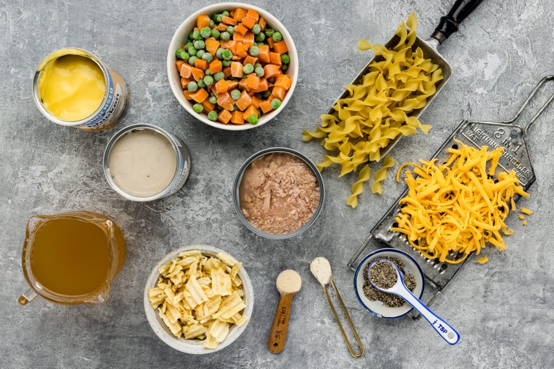Ingredients for Tuna Casserole