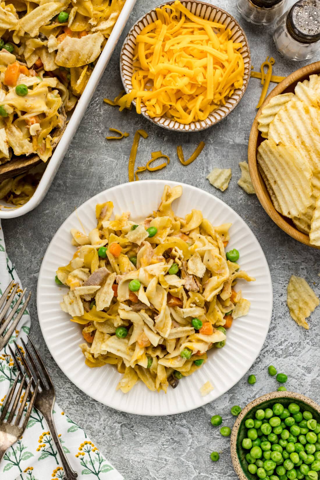 Plate of Tuna Casserole