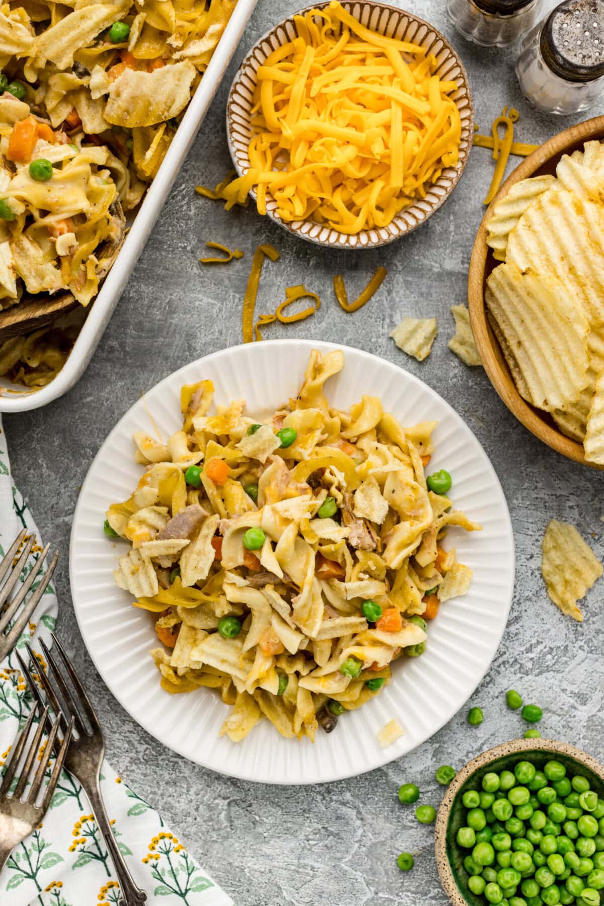 Plate of Tuna Casserole