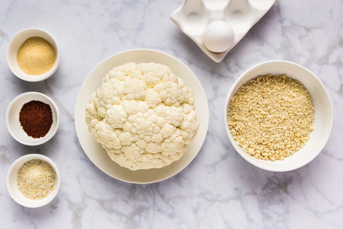 Ingredients for Air Fryer Fried Cauliflower