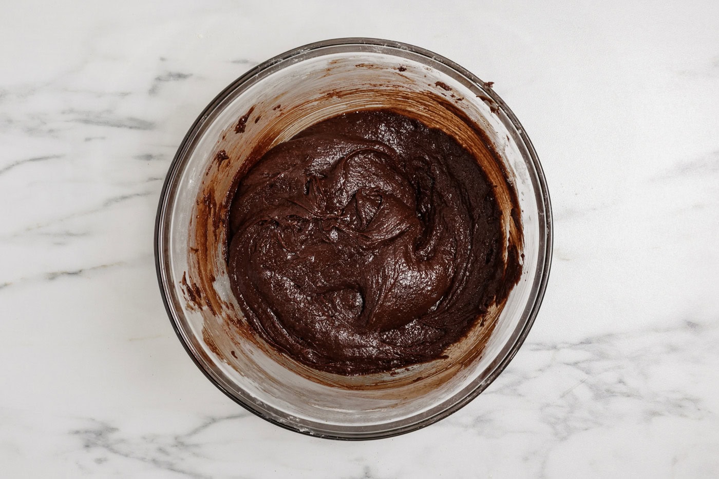 brownie batter in a bowl