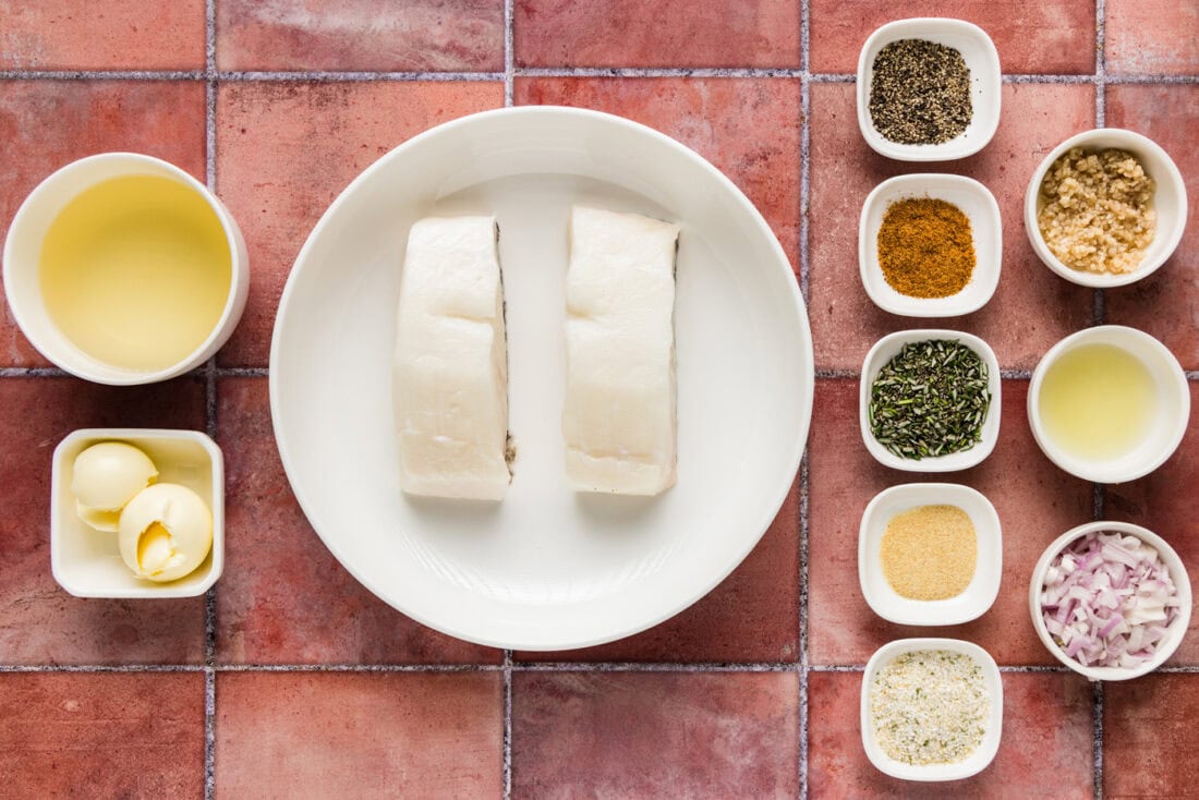 Ingredients for Steamed Chilean Sea Bass