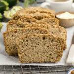 Close up photo of slices of Zucchini Bread