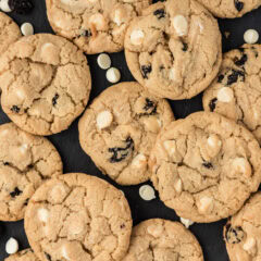 Pile of Cherry White Chocolate Chip Cookies