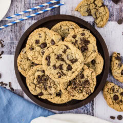 Plate of Chocolate Chip Cookies