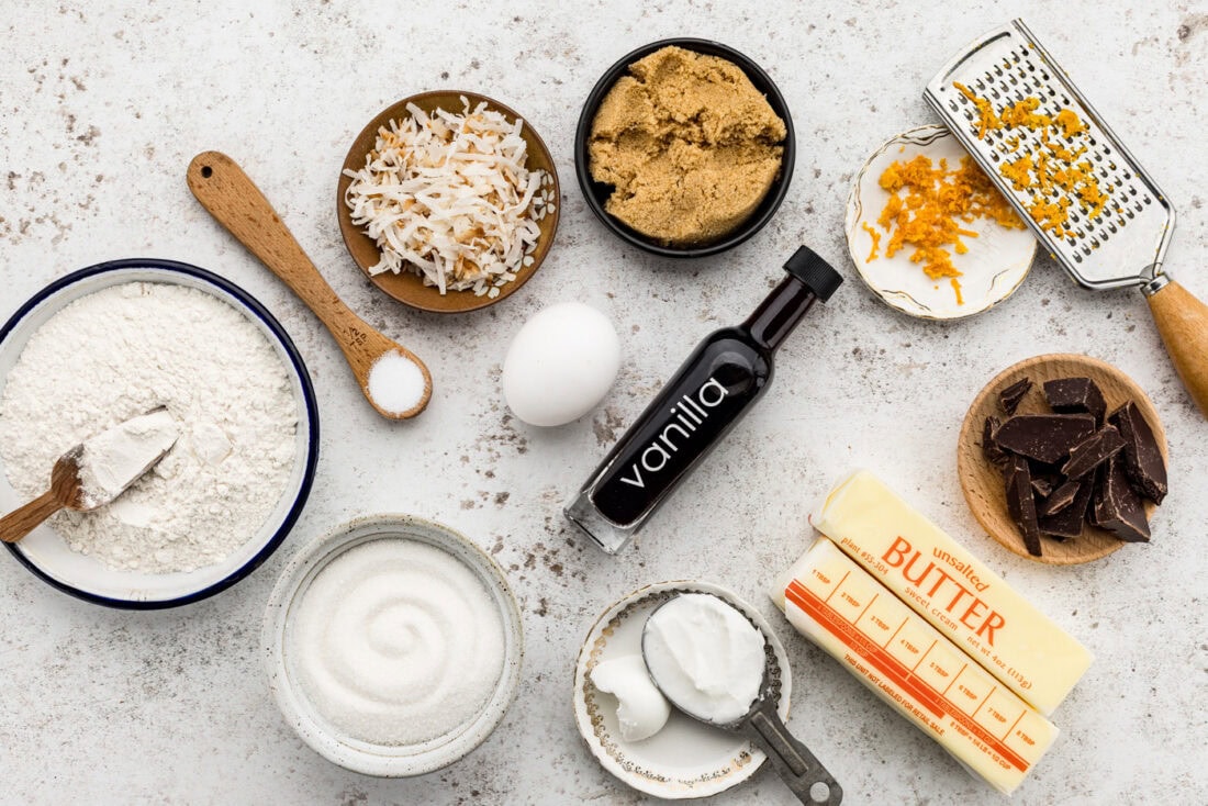 Ingredients for Icebox Cookies