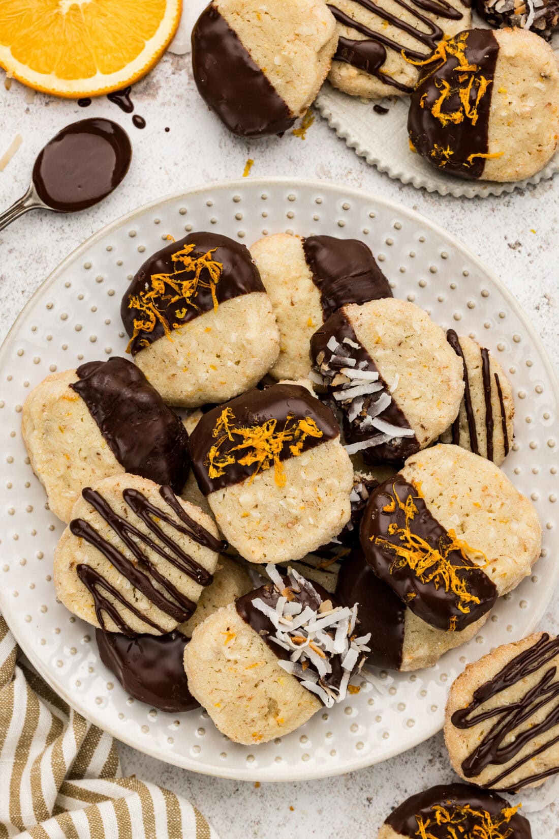 Plate of Icebox Cookies