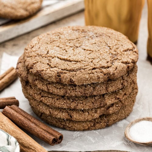 Stack of Molasses Spice Cookies