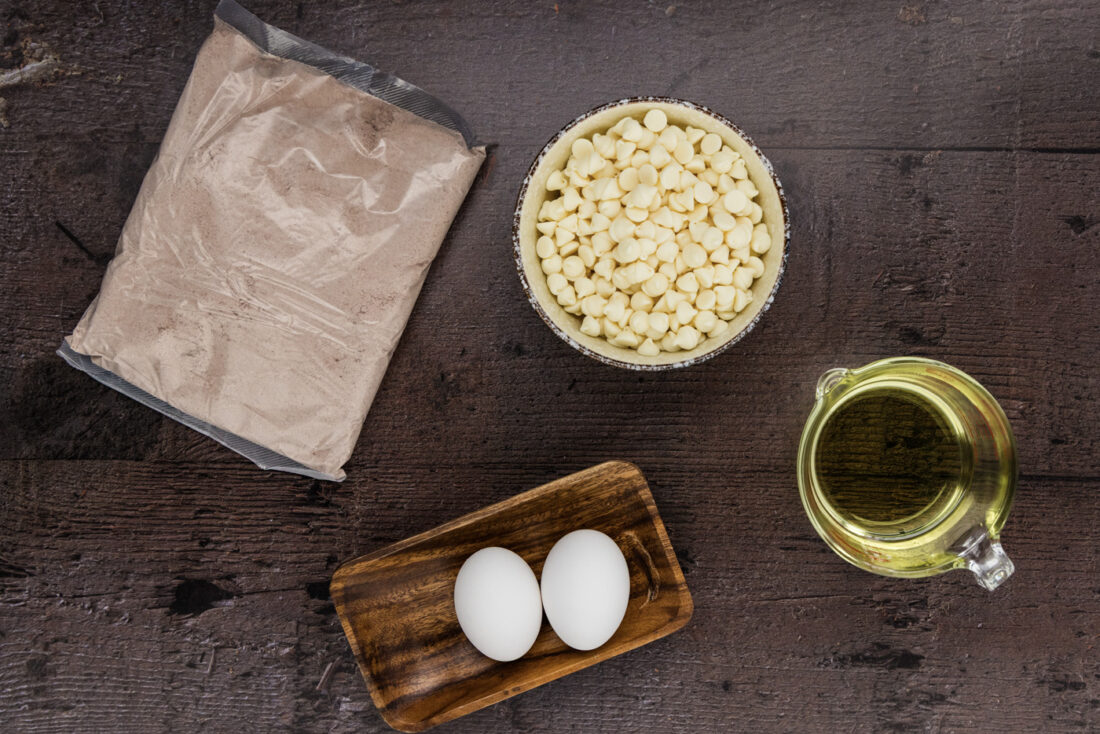Ingredients for Red Velvet Cake Mix Cookies