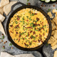 Skillet of Chicken Bacon Ranch Dip
