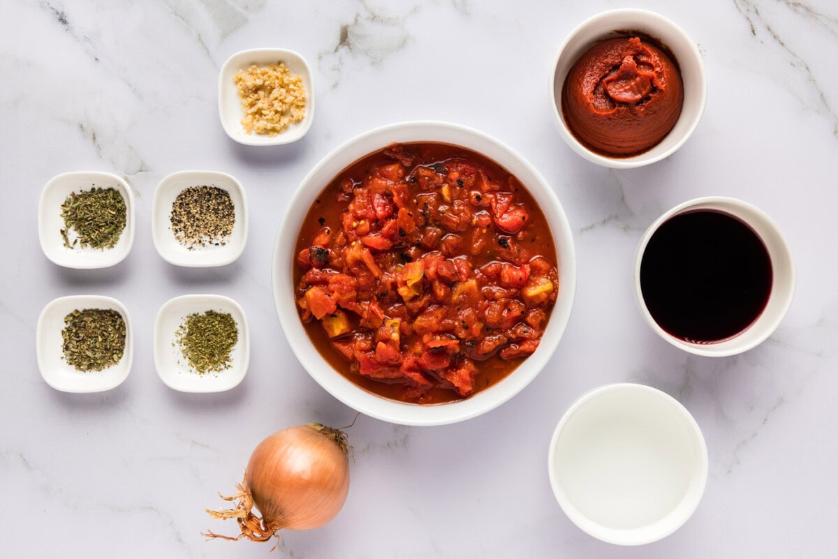 Ingredients for Marinara Sauce