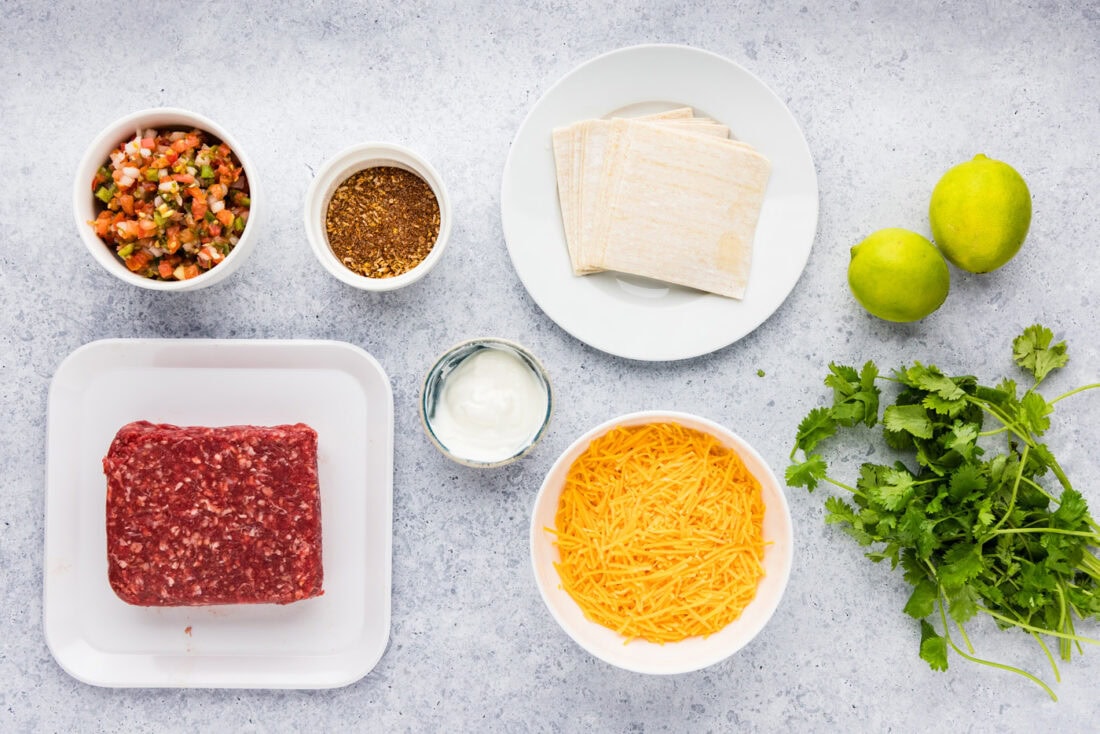 Ingredients for Taco Cups