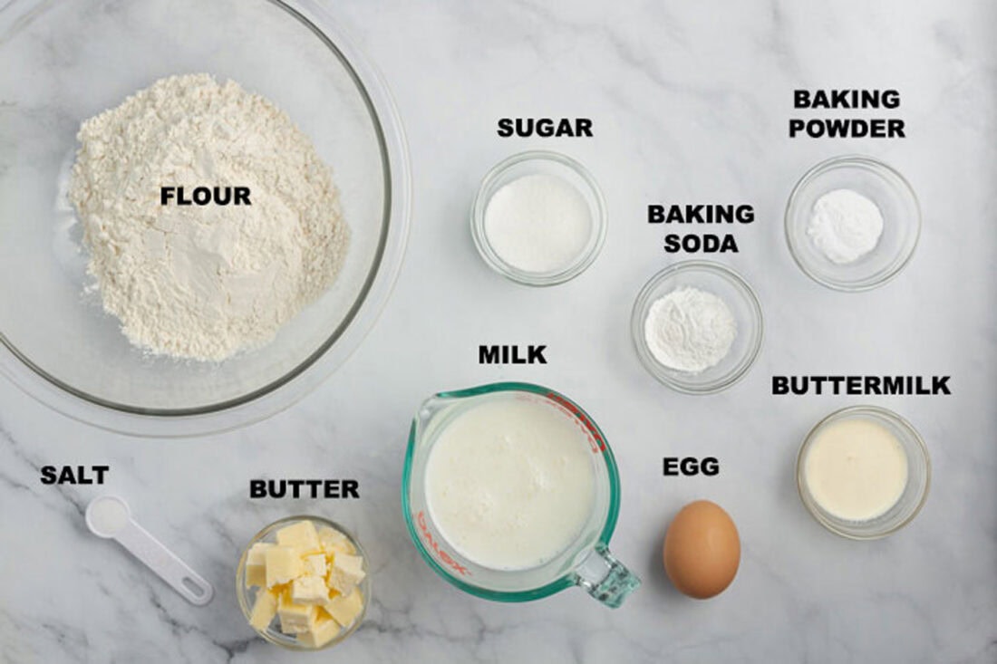 Dough ingredients for Crockpot Chicken and Dumplings